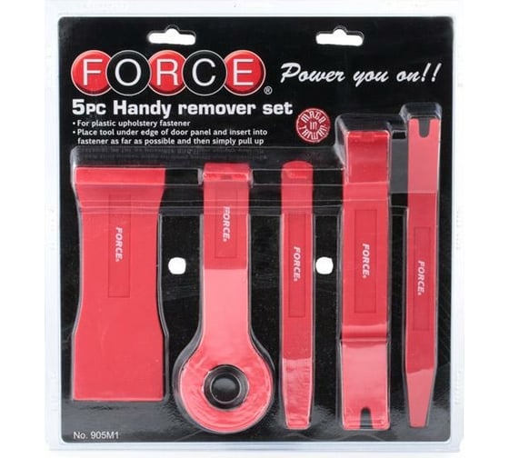 Изображение товара Набор лопаток для разборки обшивки FORCE пластик, 5 предметов 905M1