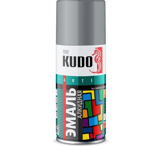 Изображение товара Эмаль универсальная KUDO серая RAL-7040 210 мл KU-1018.1