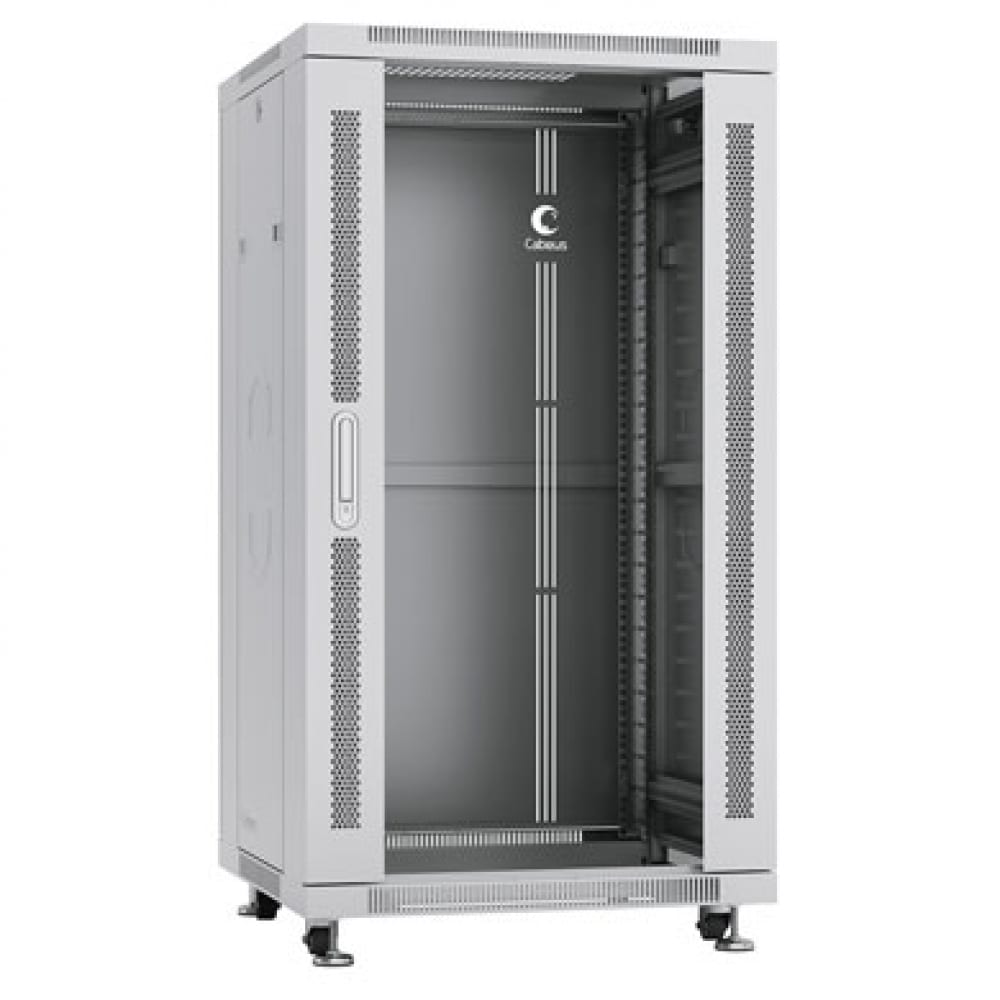 Монтажный телекоммуникационный напольный шкаф для оборудования Cabeus шкаф напольный с 3 ящиками неро 40x82 5x58 см лдсп серый