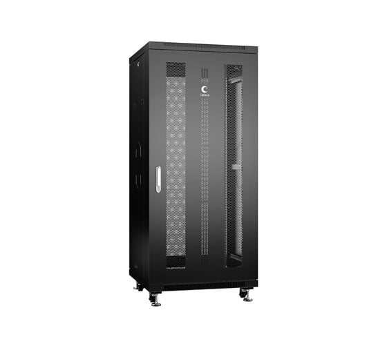 Изображение товара Монтажный телекоммуникационный шкаф Cabeus 19 напольный для оборудования 27U ND-05C-27U60/100-BK