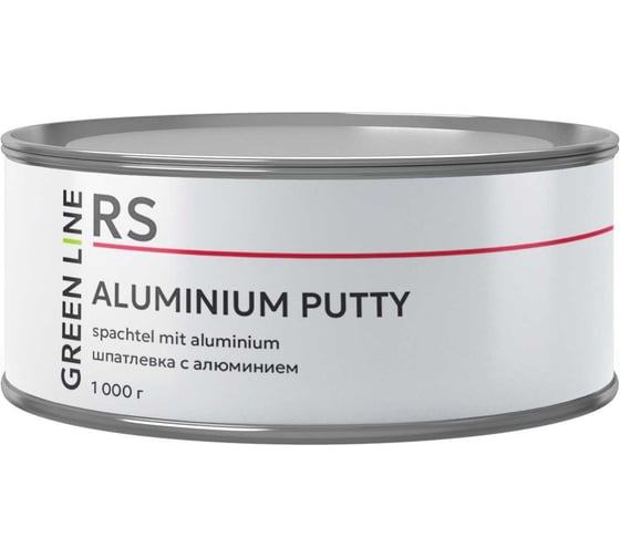 Изображение товара Шпатлёвка с алюминиевым наполнителем GREEN LINE Aluminium Putty 1000 г. 50RS – 1000 –AL