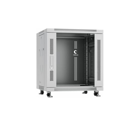 Изображение товара Монтажный телекоммуникационный шкаф Cabeus 19 напольный для оборудования 12U SH-05C-12U60/60