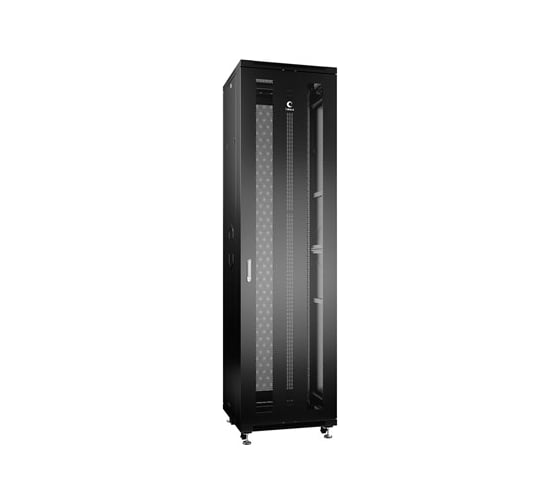 Изображение товара Монтажный телекоммуникационный шкаф Cabeus 19 напольный для оборудования ND-05C-47U60/80-BK