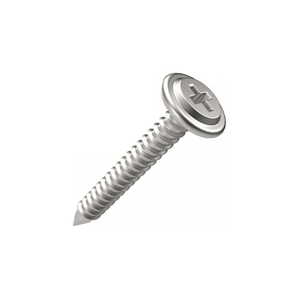 Изображение товара Саморез с прессшайбой Промрукав 4.2x25 мм белый цинк 250 шт