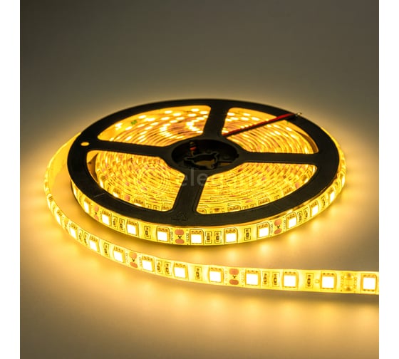 Изображение товара Светодиодная лента Eleganz LUX 5050 60 LED 14.4W/M СИЛИКОН IP65 12V теплая 3000К EL-LS65-14WW
