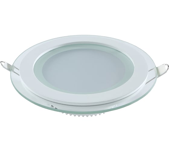 Изображение товара Светодиодный встраиваемый светильник Gauss круглый с декоративным стеклом, 12W 4000K 947111212