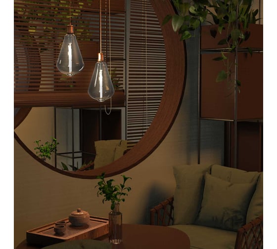 Изображение товара Лампа LED Gauss Vintage Filament Straight ST164 6W E27 164х297mm Gray 330lm 4000K 1/6 157802205