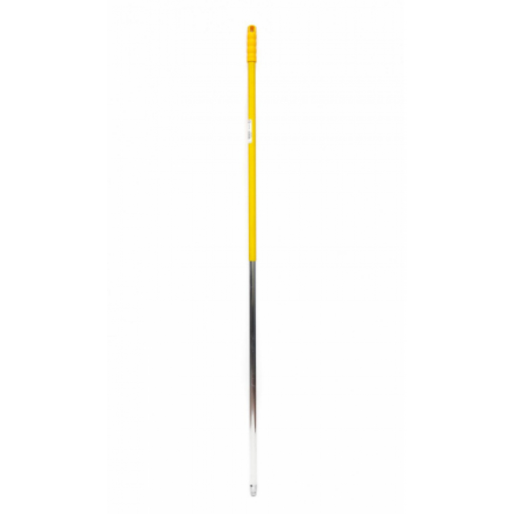 фото Профессиональная ручка для швабры cisne алюминиевая с резьбой, жёлтый 140см 530214-03