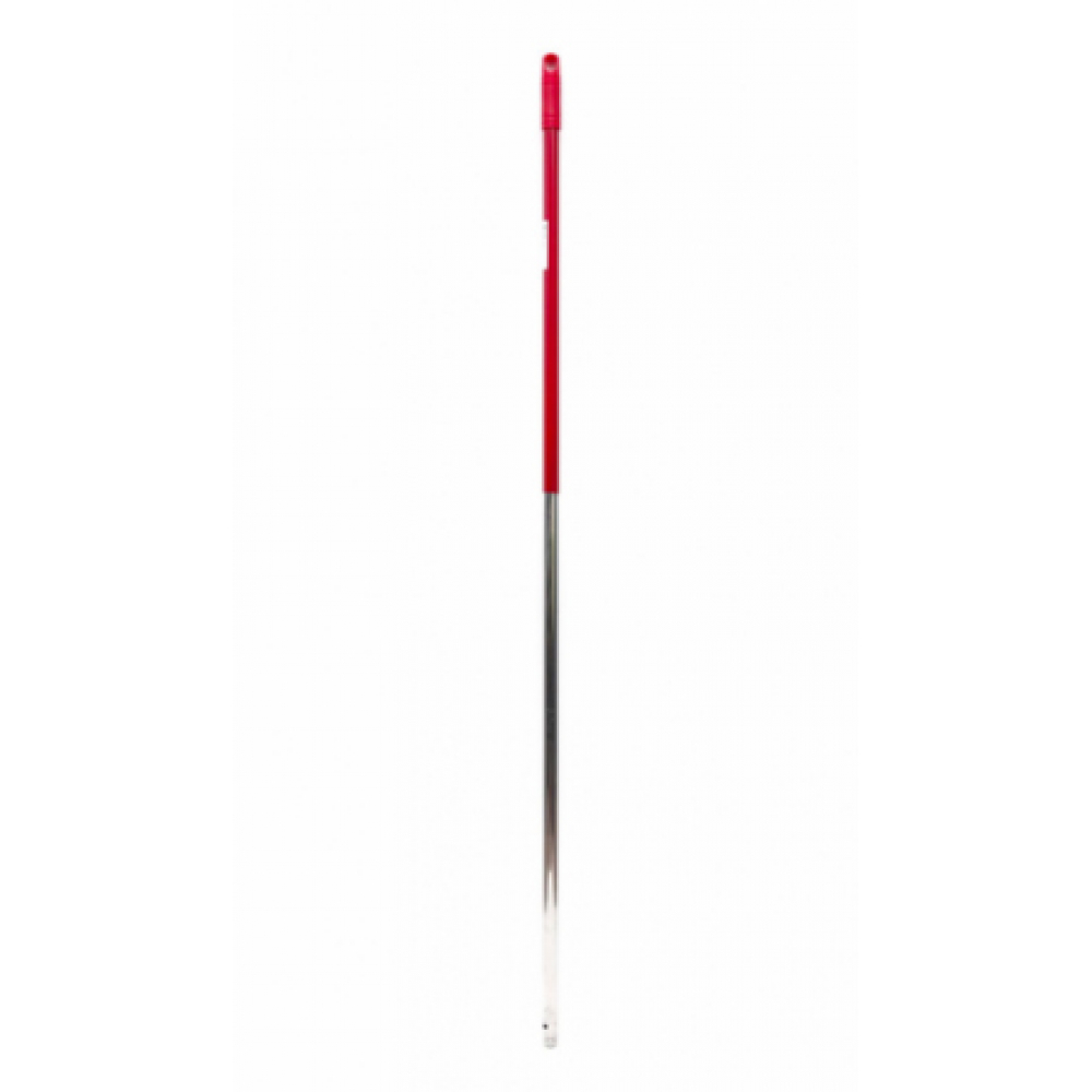 фото Профессиональная ручка для швабры cisne алюминиевая с резьбой, красный 140см 530214-02