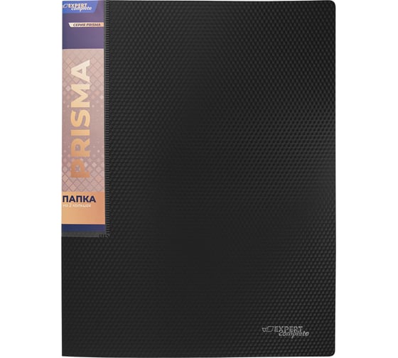 Изображение товара Папка Expert Complete 4 шт. на 2 О-кольцах A4 700 мкм 25 мм эффект 3D d - 20 мм PRISMA черный EC211300001 742929