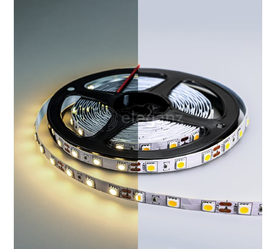 Изображение товара Светодиодная лента Eleganz Standard 5050 60 LED 14.4W/M 12V нейтральная 4500К EL-SS-14N
