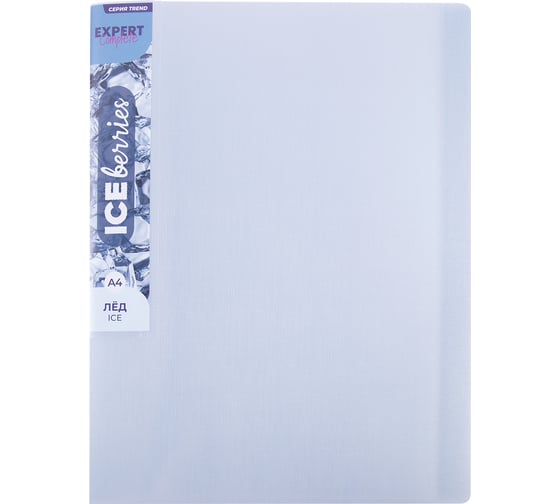 Изображение товара Папка Expert Complete с файлами-вкладышами 60 л. A4 700 мкм 25 мм 1 шт. Trend ICEberries лёд EC211820074 709306