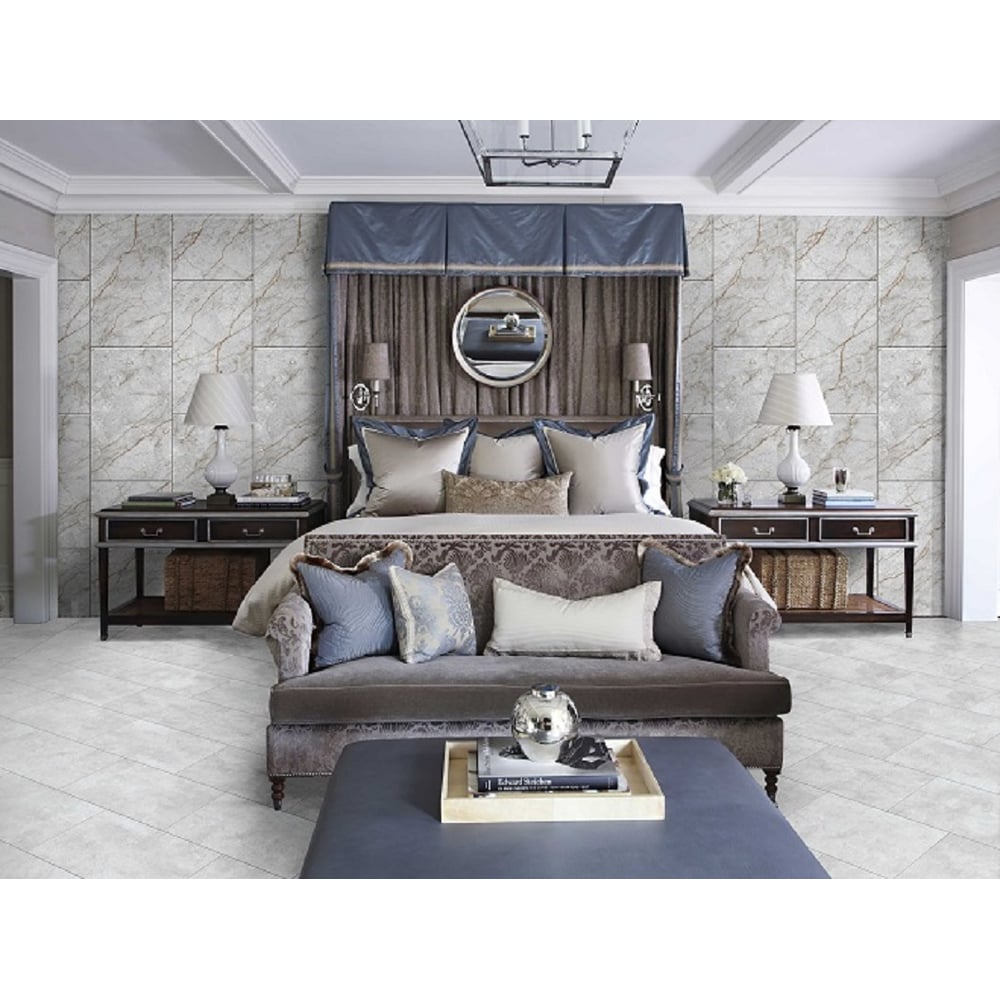 Изображение товара Панели ПВХ КронаПласт Unique Марвин Серый Дуо 4 шт влагостойкие глянцевые