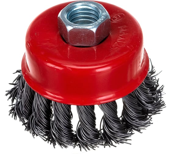 Изображение товара Щетка-чашка по нержавеющей стали для УШМ 75 мм, М14, крученая SAMGRUPP SAMC-030200075