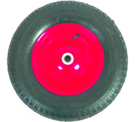 Изображение товара Колесо тачки строительной 4.00x8, втулка 20 мм, пневмо FORZA WB6404RD