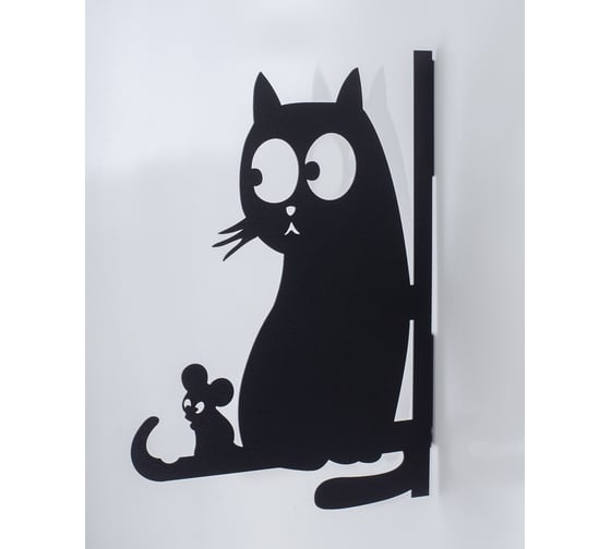Изображение товара Декоративный кронштейн ООО СКП Кот и мышь, 34*23 см КК-011