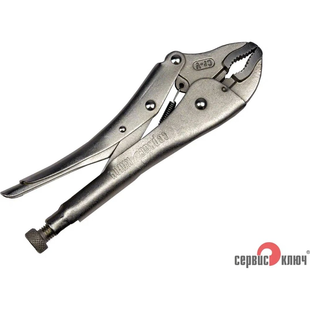 Изображение товара Струбцина СЕРВИС КЛЮЧ 250 мм с круглыми губками надежный монтажный инструмент