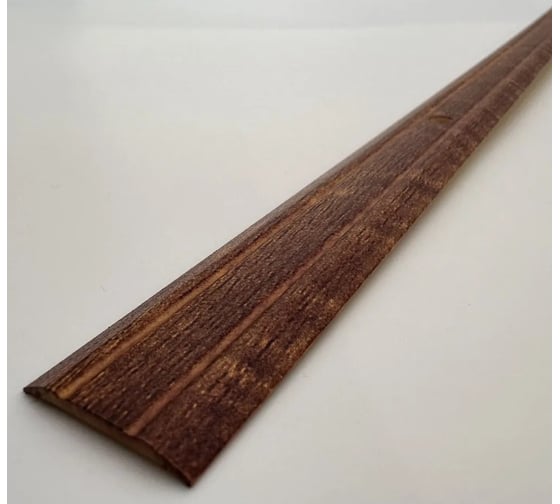 Изображение товара Стыкоперекрывающий алюминиевый порог Алком-М ПД 01 одноуровневый стык, 25x3 мм, 900 мм, орех ПД01-0061