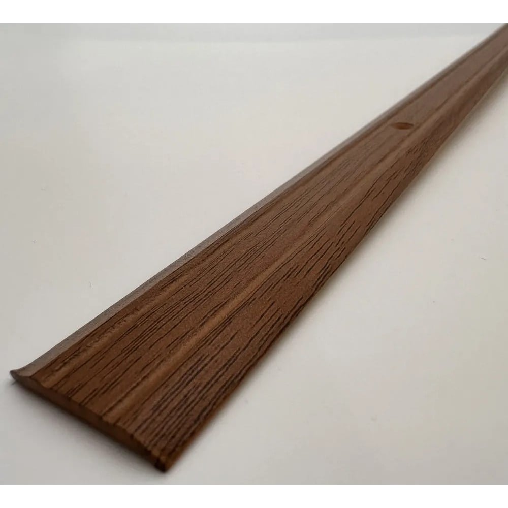 Изображение товара Алюминиевый порог Алком-М ПД 01 900 мм орех грецкий одноуровневый