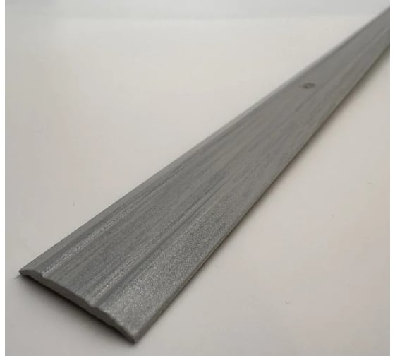 Изображение товара Стыкоперекрывающий алюминиевый порог Алком-М ПД 01 одноуровневый стык, 25x3 мм, 1800 мм дуб серый ПД01-0023