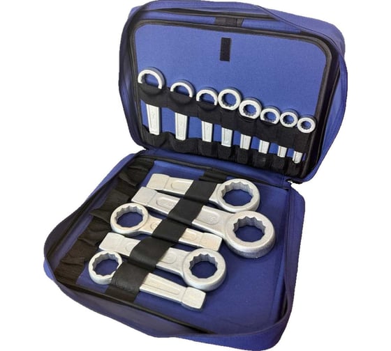 Изображение товара Набор гаечных ударных ключей Юртэкс 17-55мм UT-13