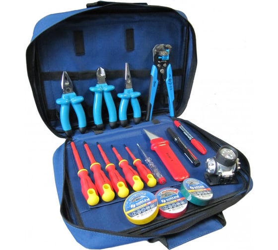 Изображение товара Набор инструментов электрика для электромонтера Юртэкс СВЯЗЬ
