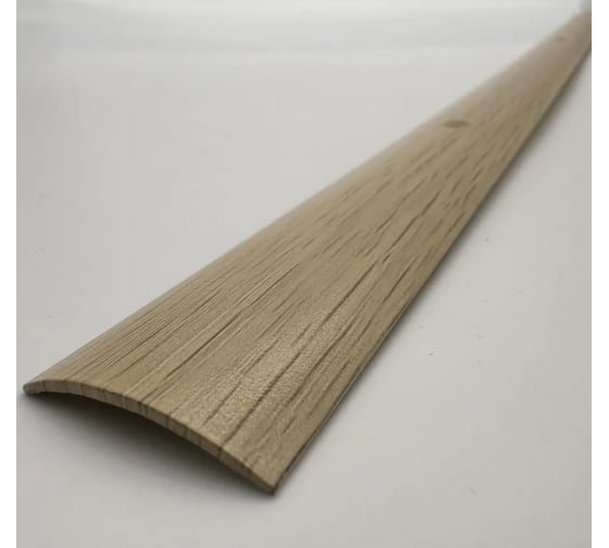 Изображение товара Стыкоперекрывающий алюминиевый порог Алком-М ПД 02 одноуровневый стык, 30x4.4 мм, 900 мм, груша ПД02-0069