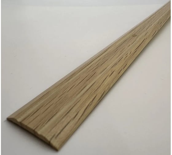 Изображение товара Стыкоперекрывающий алюминиевый порог Алком-М ПД 01 одноуровневый стык, 25x3 мм, 2700 мм, груша ПД01-0072