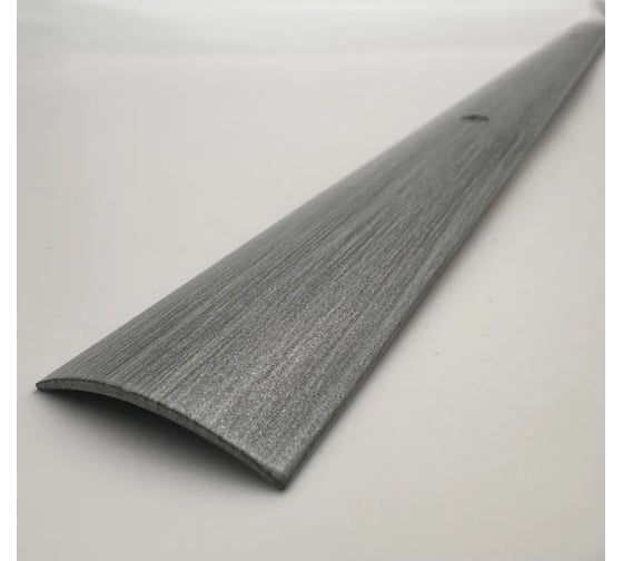 Изображение товара Стыкоперекрывающий алюминиевый порог Алком-М ПД 02 одноуровневый стык, 30x4.4 мм, 1350 мм, дерево тиковое ПД02-0018