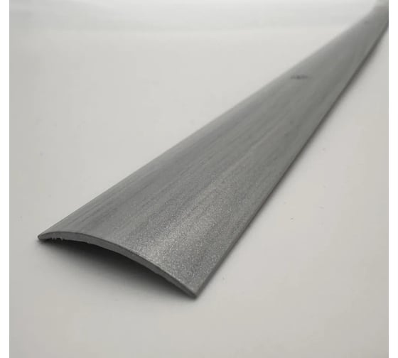 Изображение товара Стыкоперекрывающий алюминиевый порог Алком-М ПД 02 одноуровневый стык, 30x4.4 мм, 1350 мм, дуб серый ПД02-0026