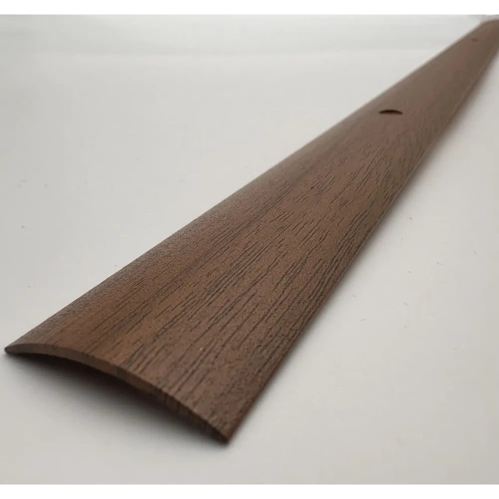 Изображение товара Алюминиевый порог Алком-М ПД 02 одноуровневый 1350 мм орех грецкий