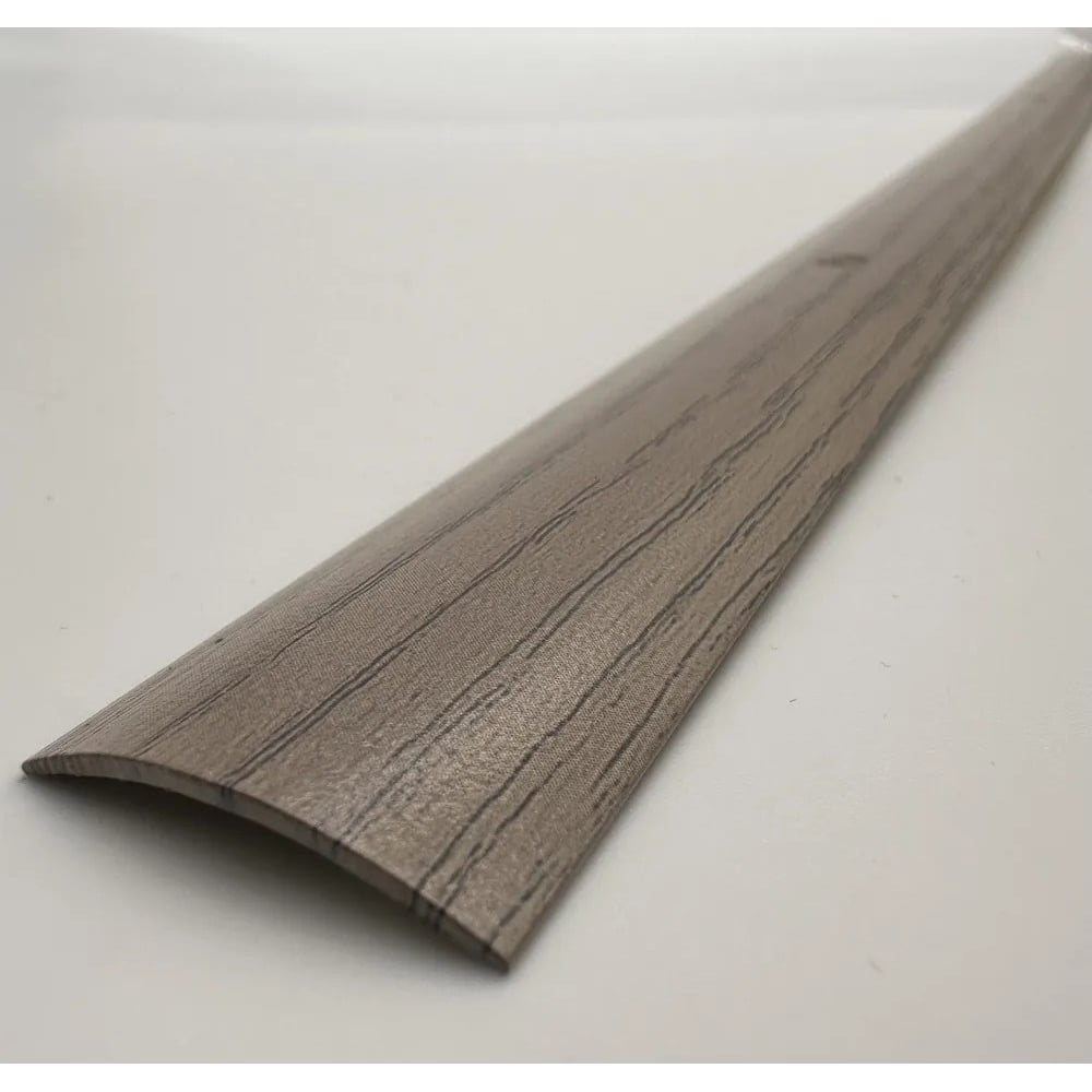 Изображение товара Стыкоперекрывающий алюминиевый порог Алком-М ПД 02 орех седой 2700 мм