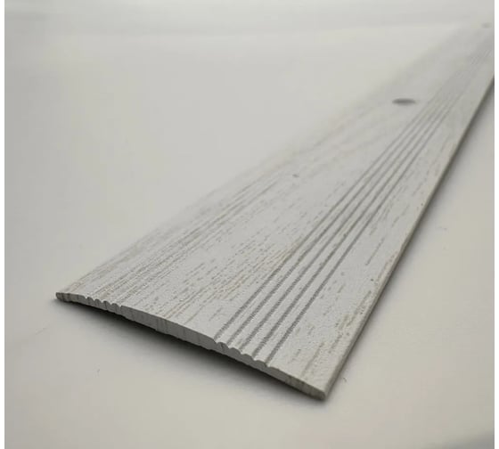 Изображение товара Стыкоперекрывающий алюминиевый порог Алком-М ПД 03 одноуровневый стык, 38x3 мм, 1800 мм, дуб санта ПД03-0011