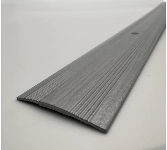 Изображение товара Стыкоперекрывающий алюминиевый порог Алком-М ПД 03 одноуровневый стык, 38x3 мм, 900 мм, дуб серый ПД03-0025