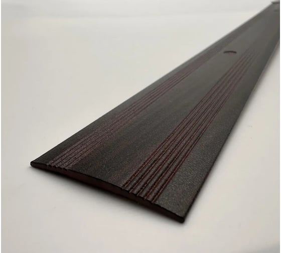 Изображение товара Стыкоперекрывающий алюминиевый порог Алком-М ПД 03 одноуровневый стык, 38x3 мм, 900 мм, венге ПД03-0045