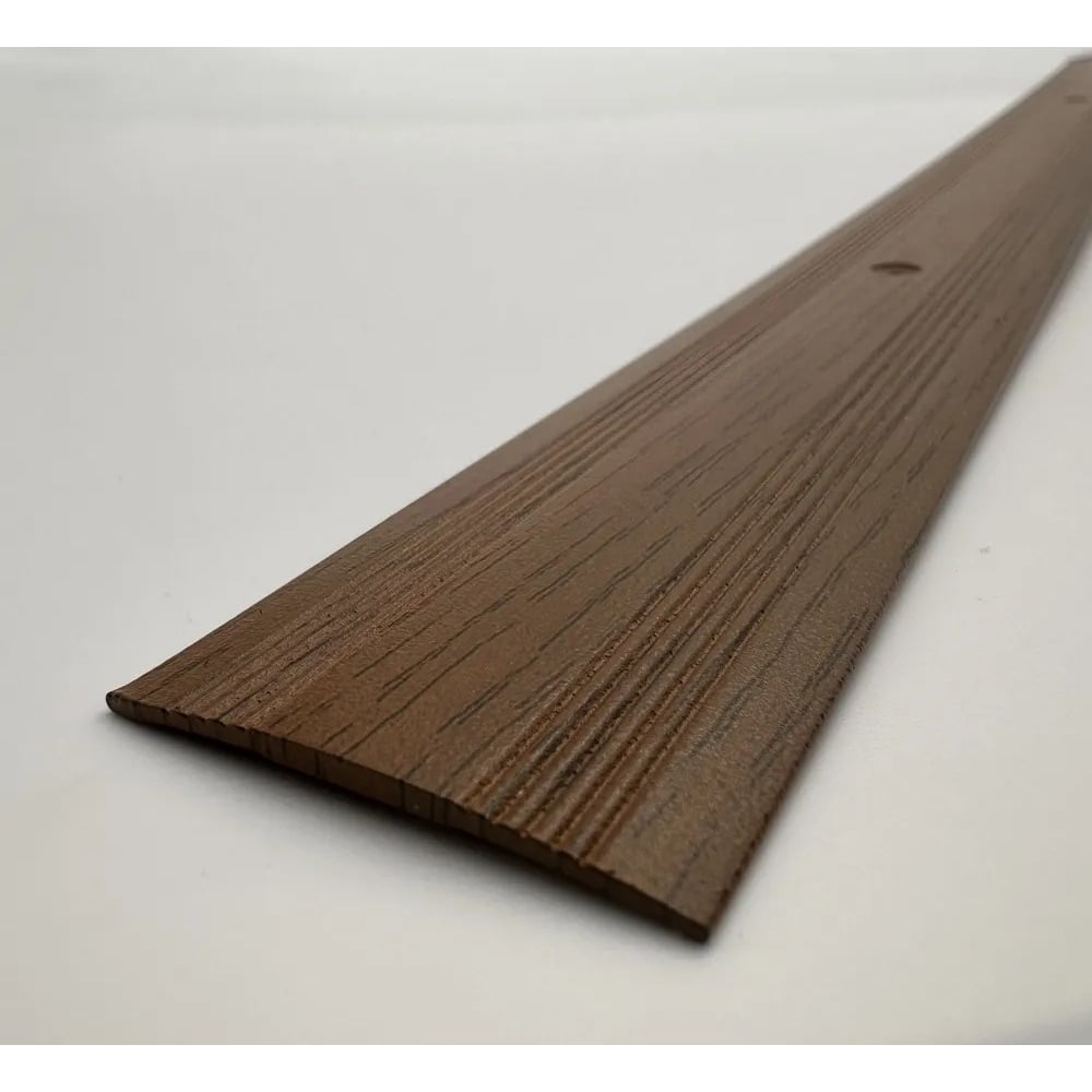 Изображение товара Стыкоперекрывающий алюминиевый порог Алком-М ПД 03 2700 мм темный дуб