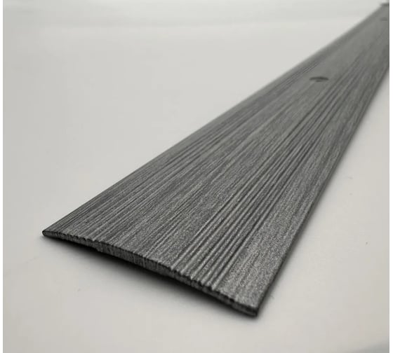 Изображение товара Стыкоперекрывающий алюминиевый порог Алком-М ПД 03 одноуровневый стык, 38x3 мм, 2700 мм, дерево тиковое ПД03-0020