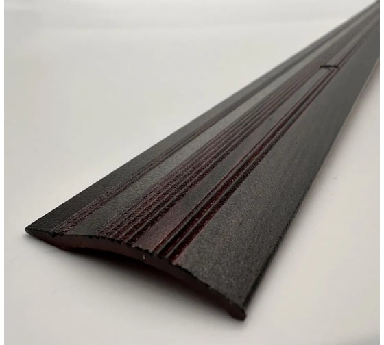 Изображение товара Стыкоперекрывающий алюминиевый порог Алком-М ПД 04 разноуровневый стык, 39.4x7.1 мм, 1350 мм, венге ПД04-0046