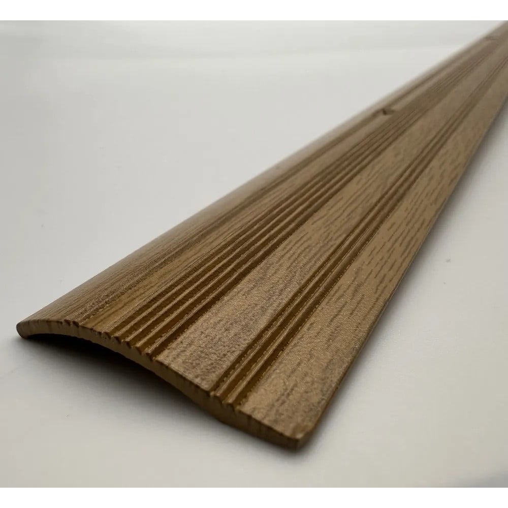 Изображение товара Алюминиевый порог Алком-М ПД 04 39.4x7.1 мм 1800 мм Дуб светлый