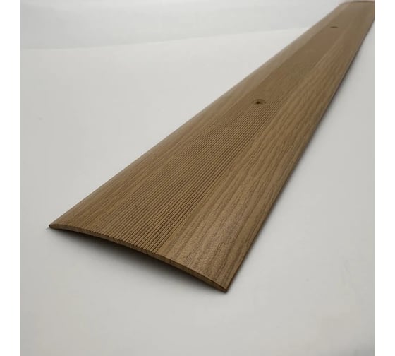 Изображение товара Стыкоперекрывающий алюминиевый порог Алком-М ПД 05 одноуровневый стык, 60x5.8 мм, 900 мм, дуб светлый ПД05-0041