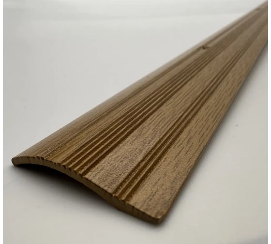 Изображение товара Стыкоперекрывающий алюминиевый порог Алком-М ПД 04 разноуровневый стык, 39.4x7.1 мм, 1350 мм, дуб светлый ПД04-0042