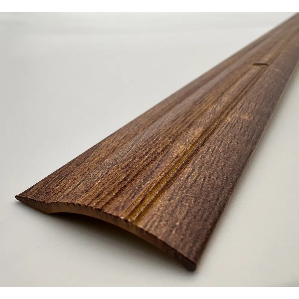 Изображение товара Алюминиевый порог Алком-М ПД 04 разнуровневый 900 мм орех для пола