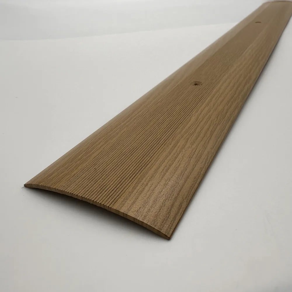 Изображение товара Алюминиевый порог Алком-М ПД 05 60x5.8 мм дуб светлый 2700 мм одноуровневый