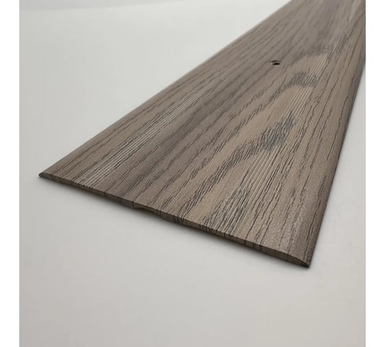 Изображение товара Стыкоперекрывающий алюминиевый порог Алком-М ПД 06 одноуровневый стык, 80x3 мм, 900 мм, орех седой ПД06-0057