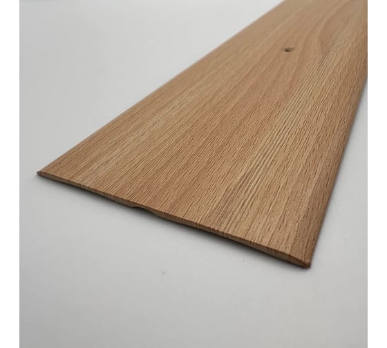 Изображение товара Стыкоперекрывающий алюминиевый порог Алком-М ПД 06 одноуровневый стык, 80x3 мм, 900 мм, бук ПД06-0065