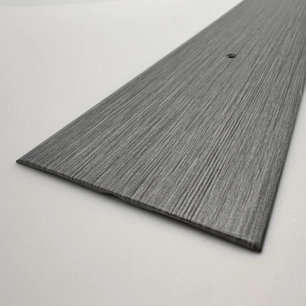 Изображение товара Алюминиевый порог Алком-М ПД 06 одноуровневый 80x3 мм 2700 мм тиковое дерево