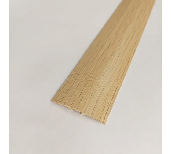 Изображение товара Стыкоперекрывающий алюминиевый порог Алком-М ПД 07.1 одноуровневый стык, 38x4.4 мм, 900 мм, груша ПД07.1-0069