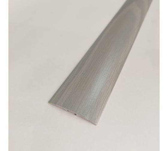 Изображение товара Стыкоперекрывающий алюминиевый порог Алком-М ПД 07.1 одноуровневый стык, 38x4.4 мм, 900 мм, дуб серый ПД07.1-0025