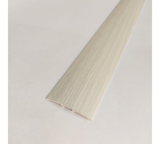 Изображение товара Стыкоперекрывающий алюминиевый порог Алком-М ПД 07.1 одноуровневый стык, 38x4.4 мм, 2700 мм, дуб шато ПД07.1-0036