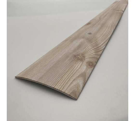 Изображение товара Стыкоперекрывающий алюминиевый порог Алком-М ПД 05 одноуровневый стык, 60x5.8 мм, 1800 мм, ива светлая ПД05-0015